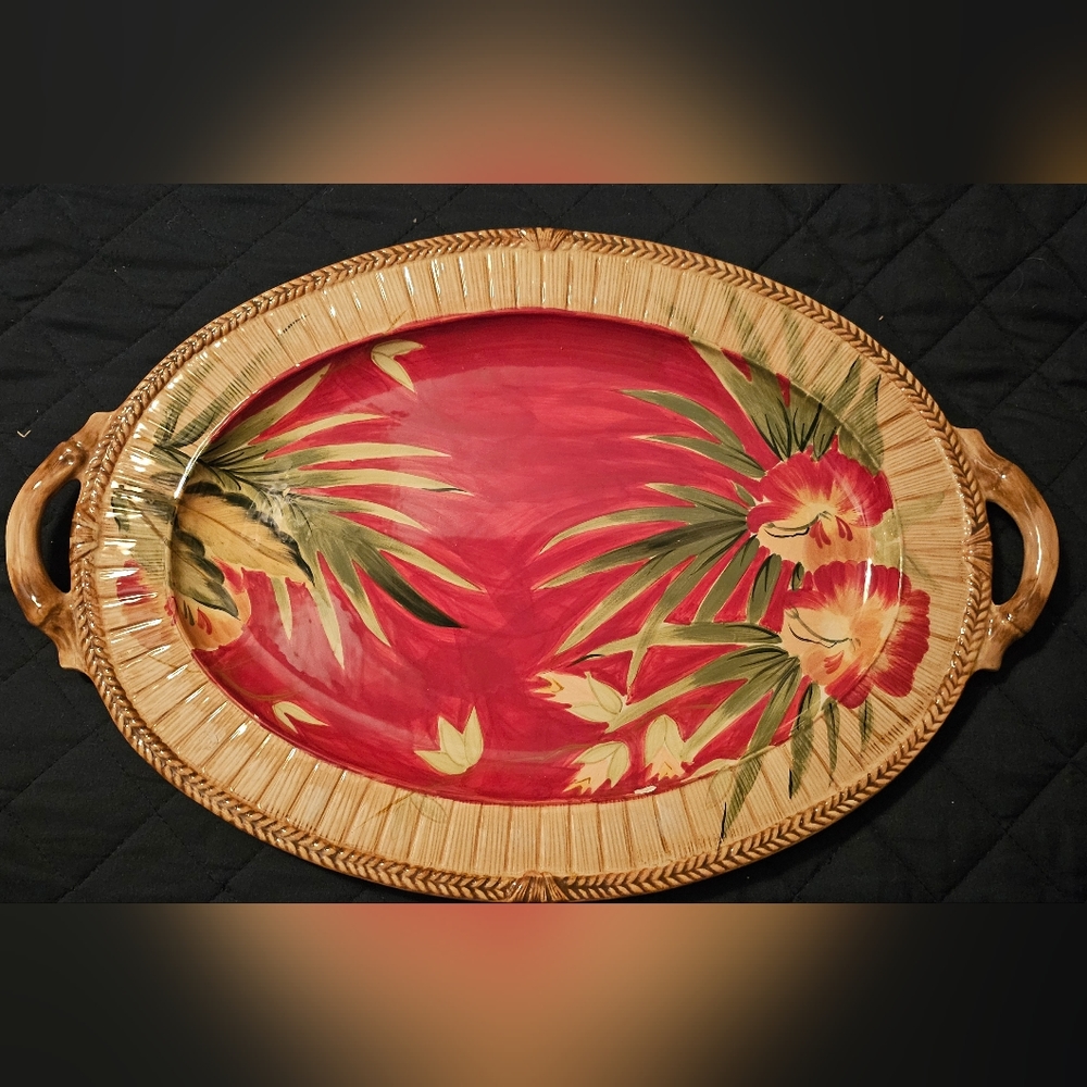 "PARADISE"       Serving platter by Certified International
